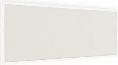 Produktbild von Pinnwand, Korktafel in weiß, 100x40 cm, Holzrahmen - weiß lackiert