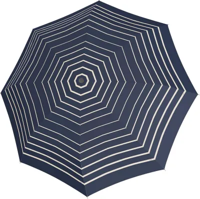 Immagine prodotto di doppler ombrello a bastone ombrello Fiber Flex Long AC Timeless Stripes Blue blu scuro