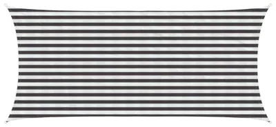 Image de vidaXL Voile d'ombrage anthracite et blanc 2 x 4,5 m HDPE