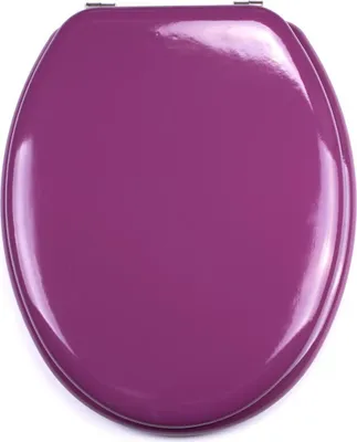 Immagine prodotto di MSV Sedile WC Coperchio del WC Anima in legno MDF "Violet Purple" Cerniere in acciaio inox - qualità elevata e robusta
