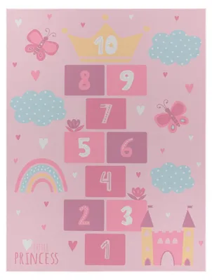 Produktbild von TT Home Kinderteppich Babyzimmer Teppich Kinderzimmer Rutschfest Tiere Weltkarte Autos Größe 140x200 cm