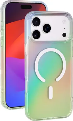 Image de Coque MagSafe IP17 Pro Semi-transparente Irisée