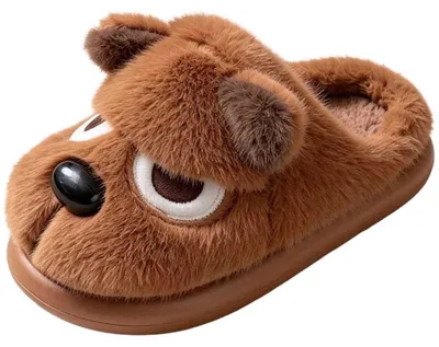 Obrázok produktu pre Dámske teplé papuče, vnútorné papuče, pohodlné nazúvačky hnedé, značka Avin, veľkosť 36/37