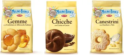 Produktbild von Testpaket Mulino Bianco Canestrini-Gemme-Chicche Kekse biskuits 3x200g neue Güte