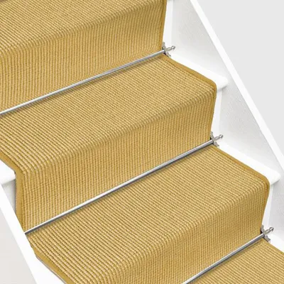 Produktbild von Sisal-Treppenteppich auf Maß Sylt Natur Breite: 80 cm, Länge: 200 cm