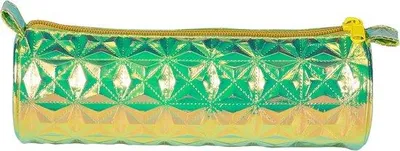 Obrázok produktu pre Holografická školská taška – 3D puzdro – organizér – 22 x 7 cm – zelená