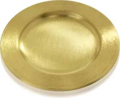 Produktbild von Kerzenteller goldfarben, D 14cm, satiniert (Alternative 563060.26 oder 10-130)