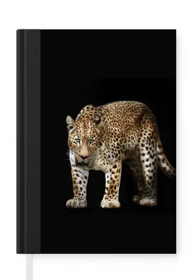 Obrázek produktu pro MuchoWow Zápisník Diář Rozpočet A5 Leopard - Černá - Zvířata