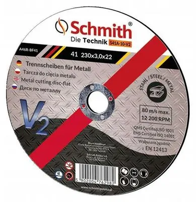Image de Schmith Disque de coupe V2 Métal 230mm