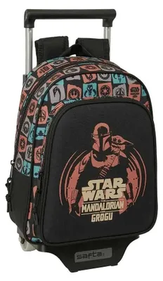 Produktbild von Safta Mandalorian & Grogu 10l Rucksack Mit Rollen Schwarz  Kinder Schwarz One Size