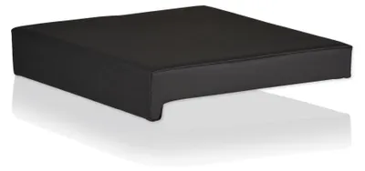 Klemmkissen Kunstleder Bankauflage schwarz