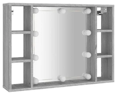 Obrázok produktu pre vidaXL Zrkadlová skrinka s LED diódou Sonoma 76x15x55 cm