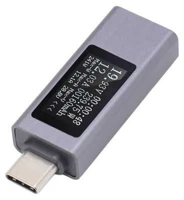 Immagine prodotto di Tester USB di tipo C, multimetro digitale multifunzione, misuratore di tensione, corrente, potenza, voltmetro, amperometro, DC 4-30V, 0-12A, modello KWS-2301C
