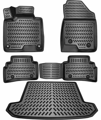 Produktbild von Gummimatten & Kofferraumwanne für Kia Sportage 2022-2026 [NQ5] | Hybrid | Ohne Subwoofer