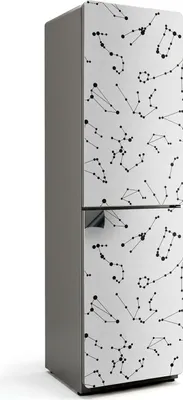 Produktbild von Konstellationsmuster im Web – Magnetische Kühlschrank Abdeckung – Dekorfolie magnetisch Küche – Kühlschrank Magnet Deko – selbstklebende Magnettafel – Magnetfolie für Kühlschranktür – 60x205 cm