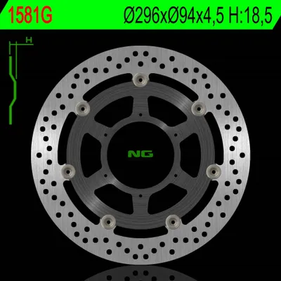 Obrázok produktu pre NG BRAKES Bremsscheibe schwimmend rund