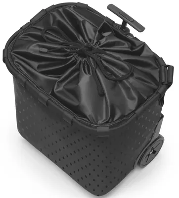 Immagine prodotto di reisenthel carrycruiser, Einkaufstrolley, Einkaufskorb mit Rollen, Frame Glossy Dots Black, 40 L, OE7076