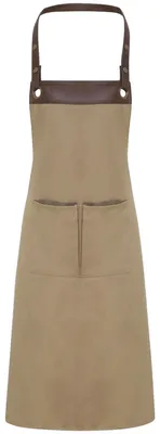Image de Premier - Tablier à bavette unisexe pour hommes/femmes « Espresso » LT2841 (81 cm x 70 cm) (kaki)