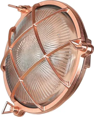 Produktbild von Wandleuchte außen E27 Ø 21 cm Kupfer Glas Messing Terrasse Außenlampe Wand