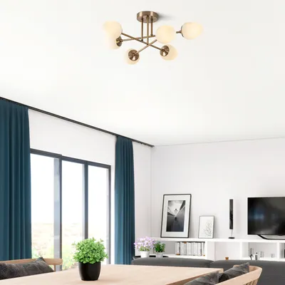 Produktbild von Opviq, Camflo- Camflo FLG, Jahrgang, Kronleuchter, 81 x 81 cm, Metallkörper