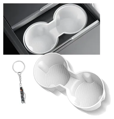 Imagen del producto de Soporte para vasos de silicona para Tesla Model Y y Model 3