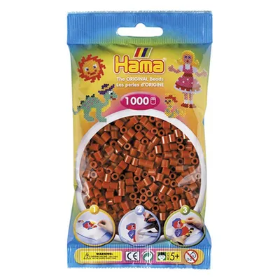 Image de Sachet de 1000 perles à repasser hama midi caramel - loisirs créatifs - 207-20