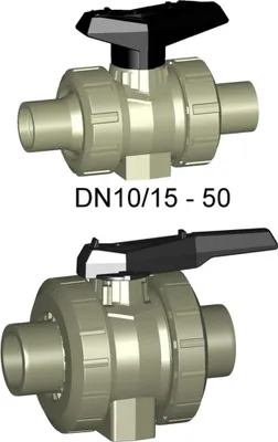 Immagine prodotto di Valvola a sfera Georg Fischer GF, modello 546, in PP/EPDM, diametro 63, raccordo SDR11, 1 pezzo.