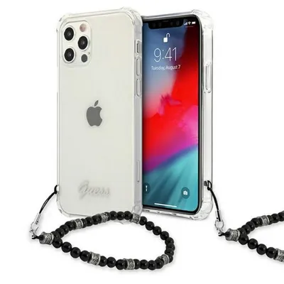 Image de Guess Guhcp12Mkpsbk Iphone 12/12 Pro6,1 Transparent Hardcase Black Pearl