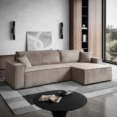Obrázok produktu pre Rohová sedačka CARLO XL, potiahnutá látkou Cord, model Poso 02