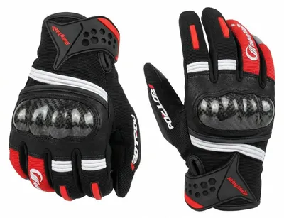 Produktbild von Schwarze Motorhandschuhe mit Touchscreen-Funktion