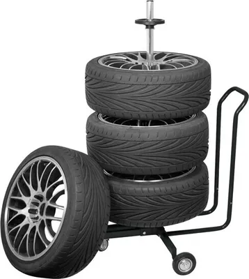 Produktbild von CARPOINT Reifenständer 0613012 77mm 52mm 108mm Aluminium Schachtel