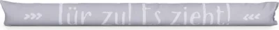 Produktbild von Zugluftstopper für Türen, Türdichtung in verschiedenen Farben ( 95cm x Ø12cm ) - Türrollenstopper mit Spuch, Windstopper schalldicht - Grau - ( Tür zu! Es zieht! )
