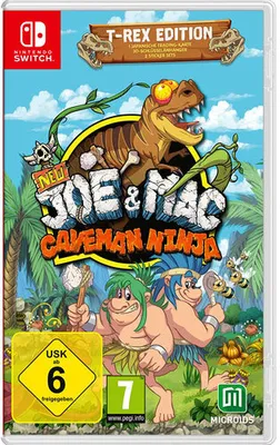 Produktbild von New Joe & Mac: Caveman Ninja Spiel für Nintendo Switch T-Rex Ed.