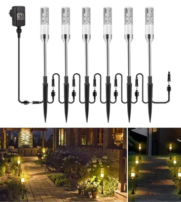 Productafbeelding van Set van 6 LED-Tuinverlichting met Grondpen, IP65 Waterdicht