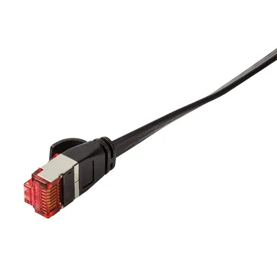 Produktbild von Logilink Flachpatchkabel 2xRJ45 U/FTP Cat6A 15.0m schwarz