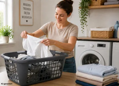 Produktbild von Wäschekorb Stabil Robust Wäschewanne Plastik Kunststoff Korb 3 Griffen