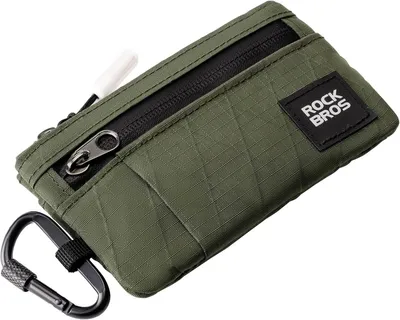 Immagine prodotto di ROCKBROS Portafoglio Piccolo Portafoglio Portachiavi Mini Portachiavi Portatile Verde Esercito