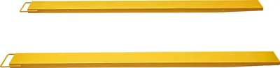 Produktbild von 2er-Set Gabelverlängerungen 2440 mm Zinkenverlängerung 1,815 Tonnen Tragfähigkeit Gabelzinken Q235 Kohlenstoffstahl einteiliges Design