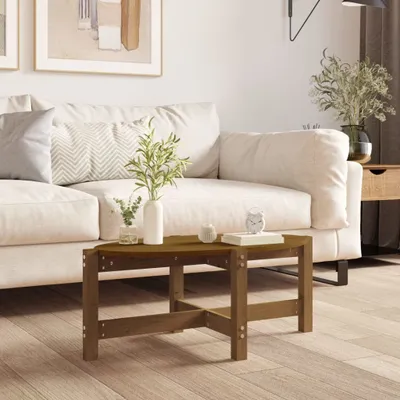 Produktbild von Couchtisch Honigbraun 87x48x35 cm Massivholz Kiefer , Couchtische Design 2024