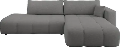 Produktbild von MIRJAN24 Ecksofa Furyn O, Wohnzimmer Eckcouch mit Bettkasten und Schlaffunktion, L-Form, Seite Rechts (Farbe: Velo 635)