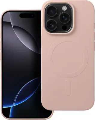 Produktbild von Case passend für iPhone 16 PRO Silicone Mag Cover kompatibel mit MagSafe (big hole) pink