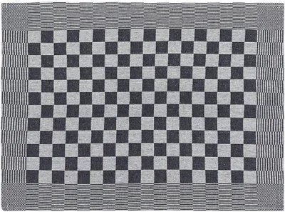 Produktbild von 10 schwarze und weiße Küchenhandtücher aus Baumwolle, 50 x 70 cm
