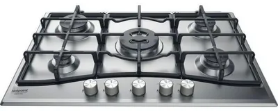Zdjęcie produktu dla Hotpoint PCN 751 T/IX/HA, Stal nierdzewna, Wbudowany, 75 cm, Gaz, Stal nierdzewna, 5 stref(y)