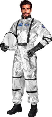 Produktbild von Astronaut Jumpsuit Herren Metallic Silber S
