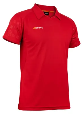 Zdjęcie produktu dla Koszulka hokejowa Grays Axis 750 Junior, kolor czerwony, rozmiar 128 - odzież sportowa do hokeja