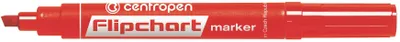 Zdjęcie produktu dla Centropen flipchart marker 8560 1-4,6mm nepropíjí se papírem, cena za 1ks červený