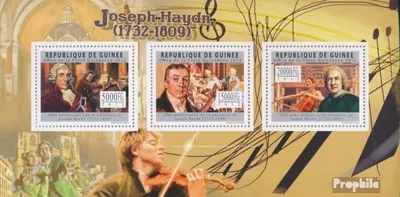 Produktbild von Briefmarken Guinea 2012 Mi 9067-9069 Kleinbogen (kompl. Ausgabe) postfrisch Joseph Haydn (1732-1809)
