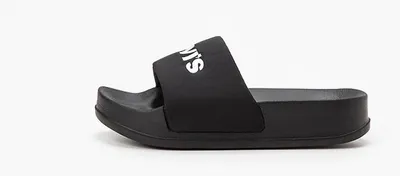 Productafbeelding van Levi's June Bold Sliders badslippers voor dames, zwart, maat 42