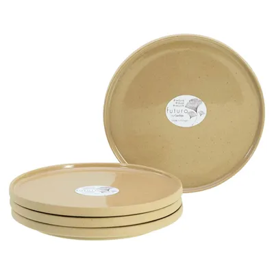 Obrázok produktu pre CreaTable, 21654, futuro Sand, dezertný tanier 4 ks, kamenina