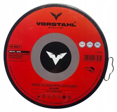 Produktbild von VORSTAHL INOX Trennscheibe Metall 125x1.0mm 10er Pack